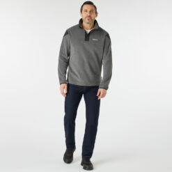 Musto Men's Nautic Polartec Snap Pullover Fleece - Dark Grey