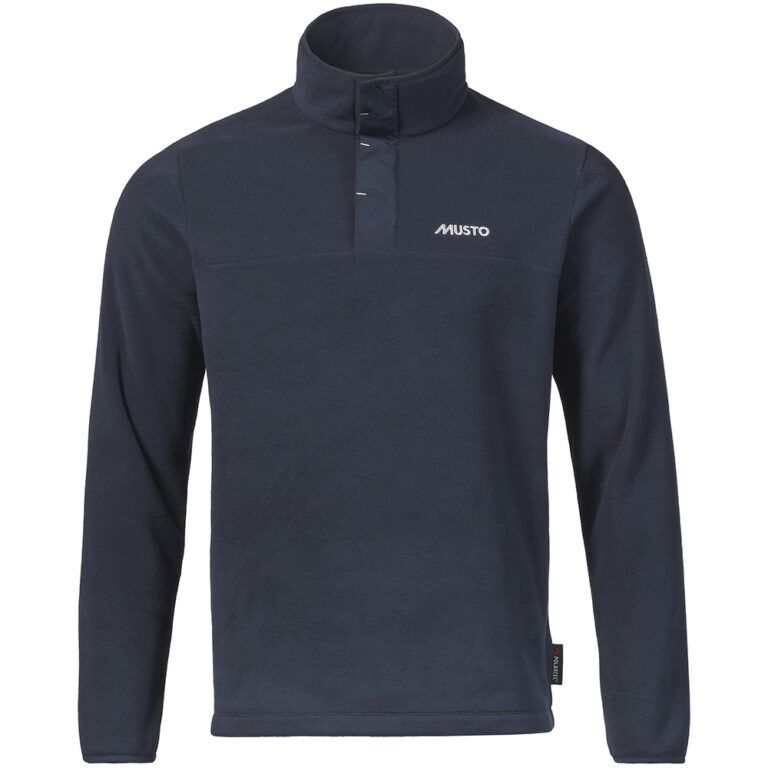 Musto Men's Nautic Polartec Snap Pullover Fleece - Navy