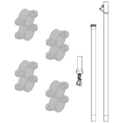 Ocean Safety Rail Mount Kit for Liferaft Cradle - Image