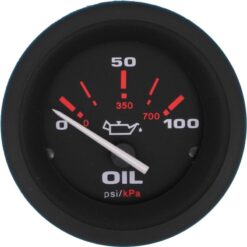 Amega Domed Glass Oil Pressure Gauge - Image