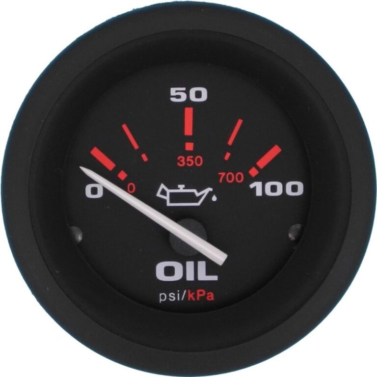 Amega Domed Glass Oil Pressure Gauge - Image