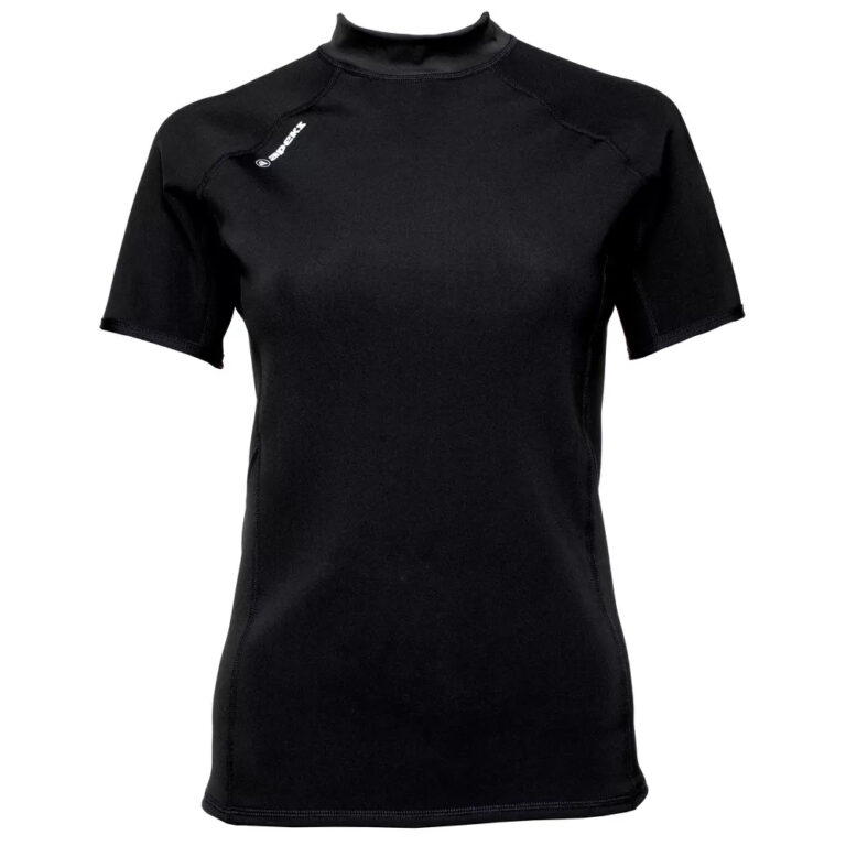 Apeks Womens Carbon Top S/Sleeve - Black - Size S - Image