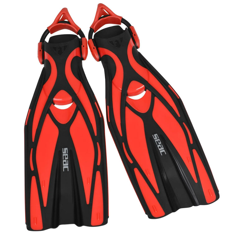 Cressi Seac Thor EBS Fins - Black/Red - Size XS/S - Image