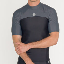 Fourth Element Thermocline Mens Short Sleeve Top - Black/Grey - Size S - Image