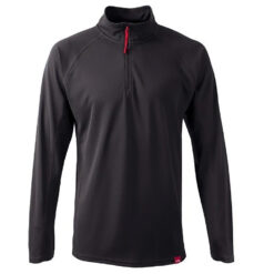 Gill UV Tec Zip Neck LS Top - Charcoal - Size S - Image