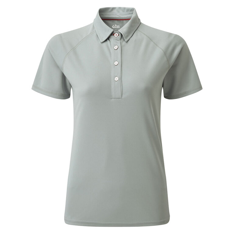 Gill Womens UV Tech Polo Top - Grey - Size 8 - Image