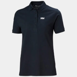 Helly Hansen Womens Pique Polo Top - Navy - Size XS - Image