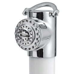 Osculati Chromed Brass Shower Head with ASA White Housing - Image