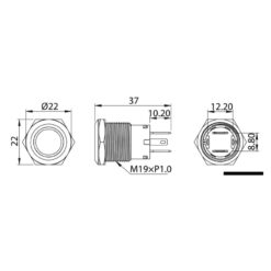 Osculati Flat (On)-Off Switch - Image