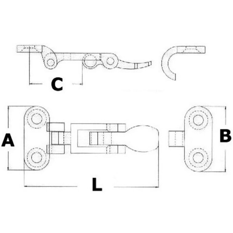 Osculati Lever Closure Chromed Brass - Image