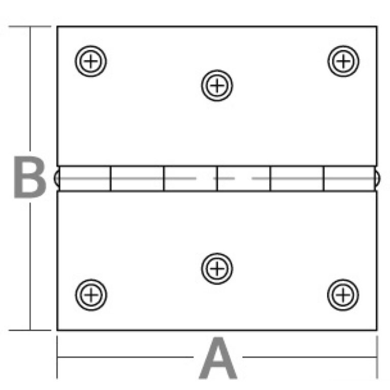 Osculati Mirror Polished SS Rectangular Hinge - Image