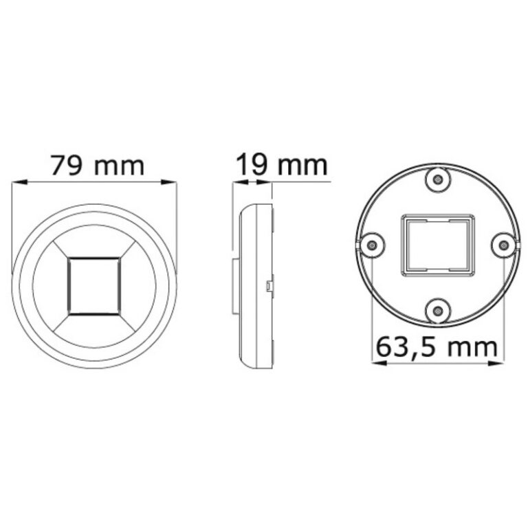 Osculati Mouse Stern Navigation Light SS Rund - Image