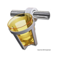 Osculati Universal Glass Holder for SnapiIn Mounting on Pulpits And Handrails - Image