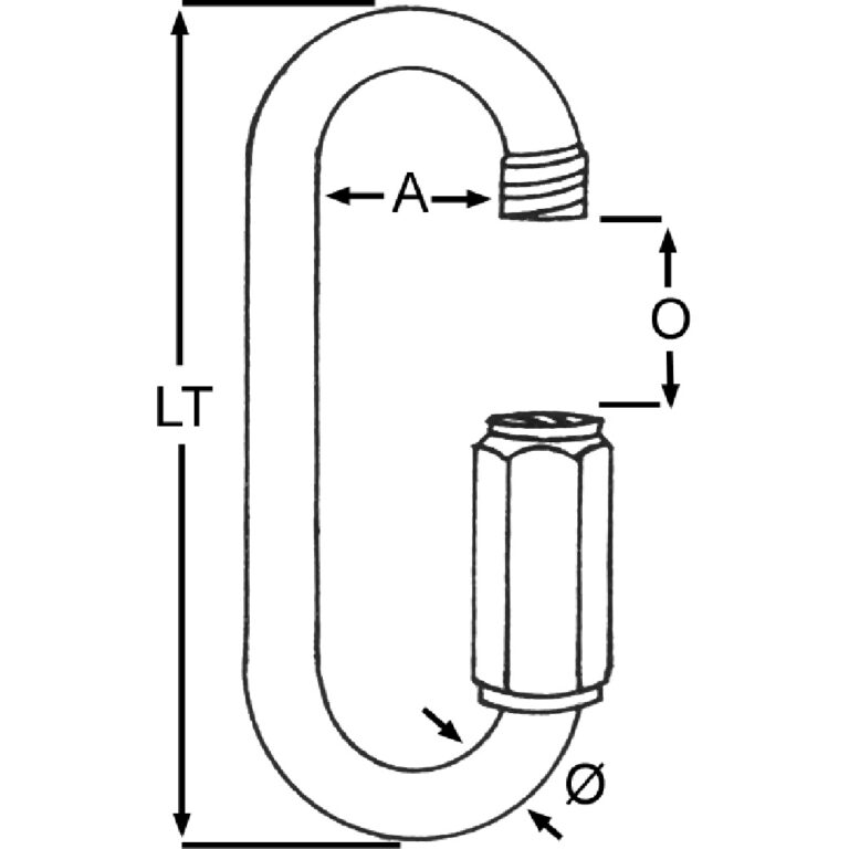 Proboat S/Steel Large Quick Link - WLL 1 600 KG GO 10 - Image