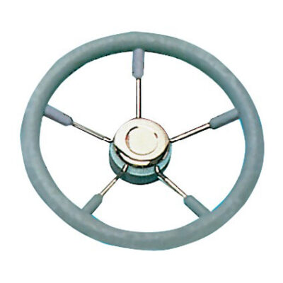 Soft Polyurethane Steering Wheel Grey - Image