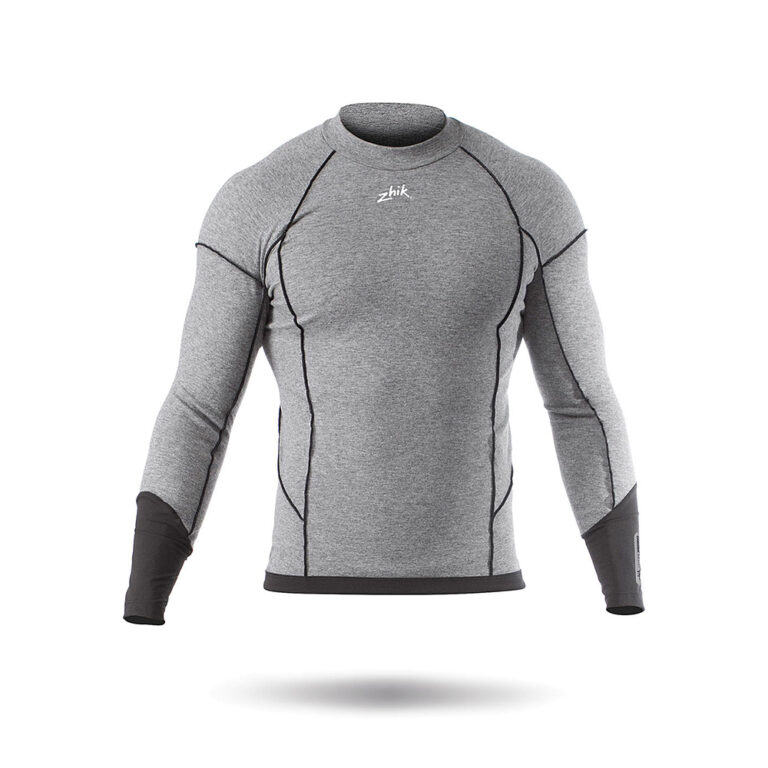 Zhik Hyrdromerino Baselayer Top - Grey - Size Small - Image