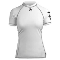 Zhik Spandex Short Sleeve Top for Women - White - Size Small - Image