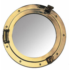 Nauticalia Brass Porthole Mirror - Image