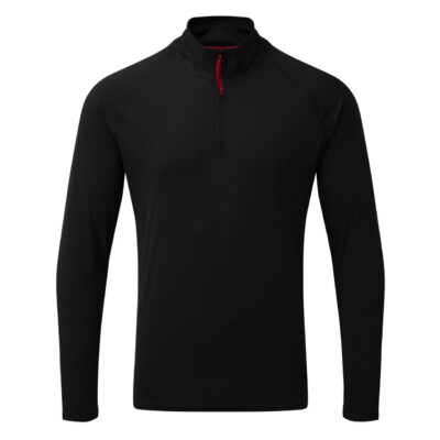 Gill UV Tec Long sleeve Zip T-Shirt - Black