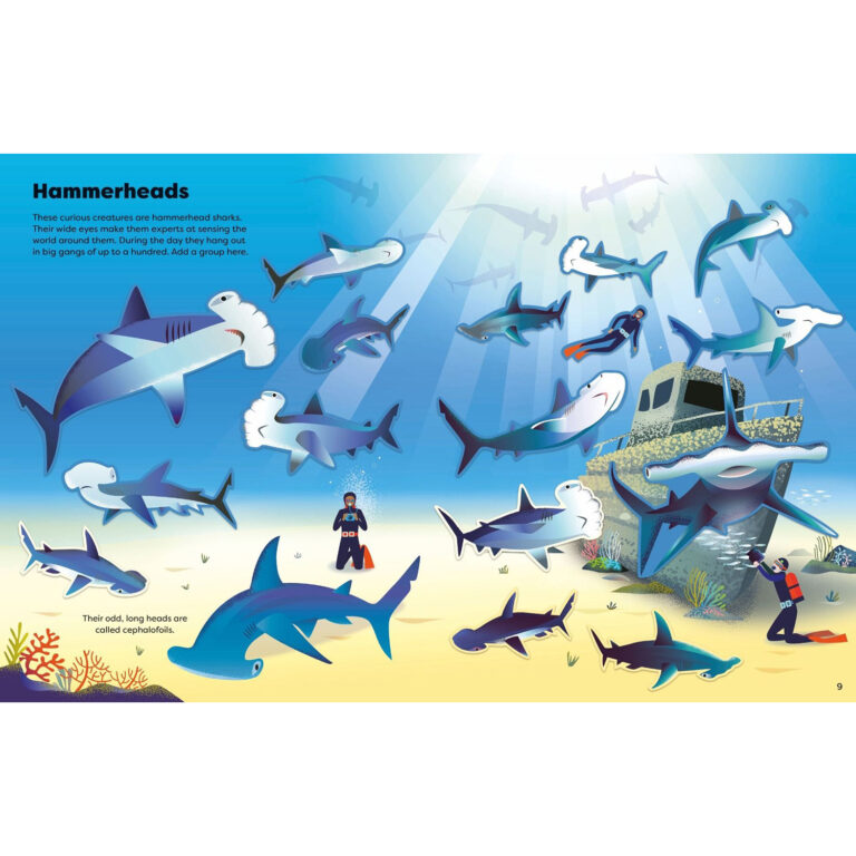 Big Sticker Books of Sharks - Image