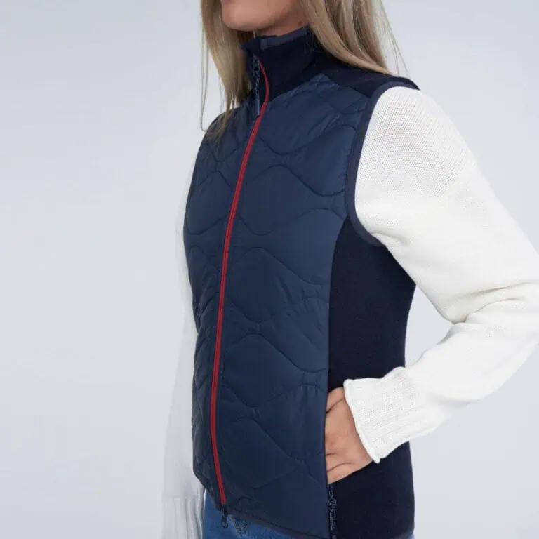 Holebrook Rakel Women's Windproof Vest - Navy / Raspberry