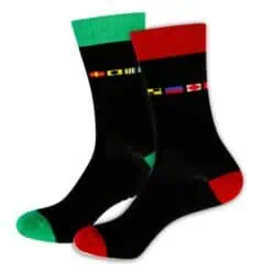 Nauticalia Left And Right Code Flag Socks - Image