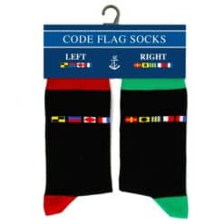 Nauticalia Left And Right Code Flag Socks - Image