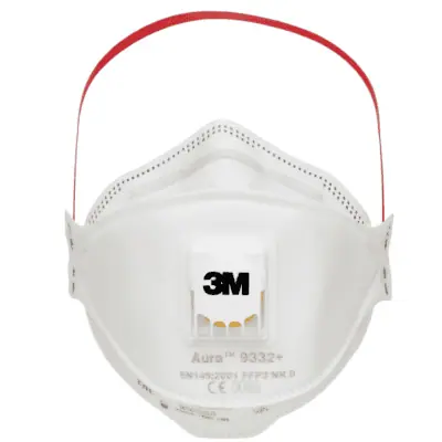 3M Aura Insulation and Hardwood Respirator 9332+ - Image