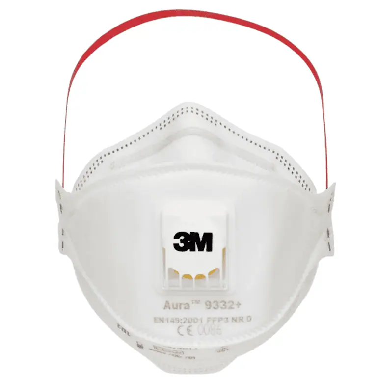 3M Aura Insulation and Hardwood Respirator 9332+ - Image