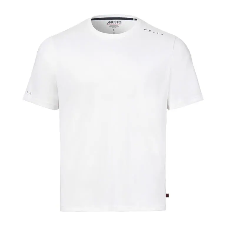 Musto Men's Evo Crew Sunblock Short Sleeve T-Shirt - White