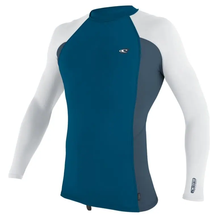 O'Neill Premium Skins Long Sleeve Rash Guard - Ultrablue/Copenblue/White