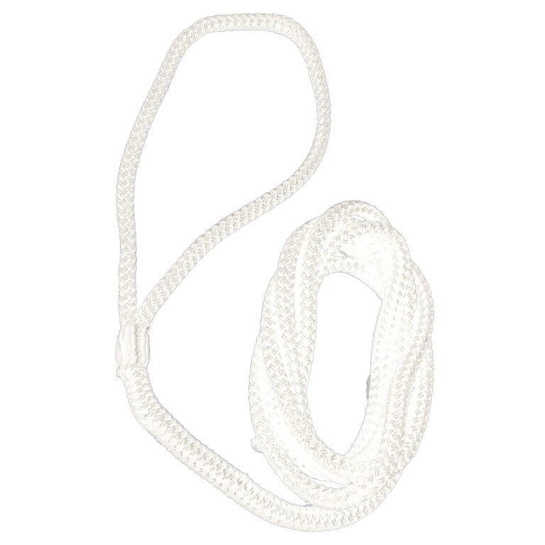 Plastimo Fender Line - Braided with Spliced Eye - White