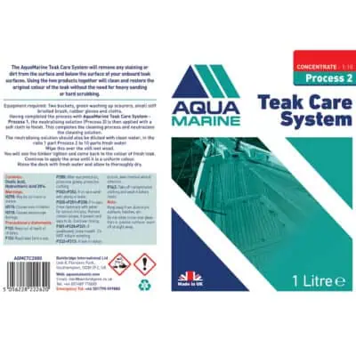 AquaMarine Teak Care System - 2x 1L bottles - Image