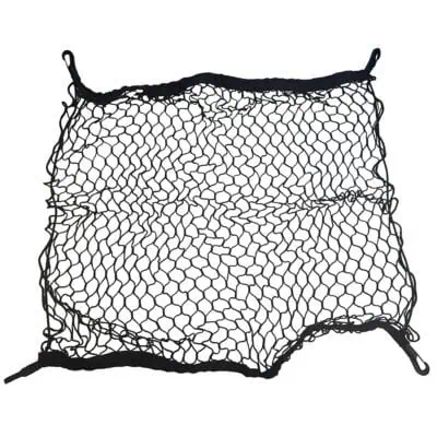 Elasticated Cargo Net 1029mm x 902mm with 4x Black Nylon Hooks - Image