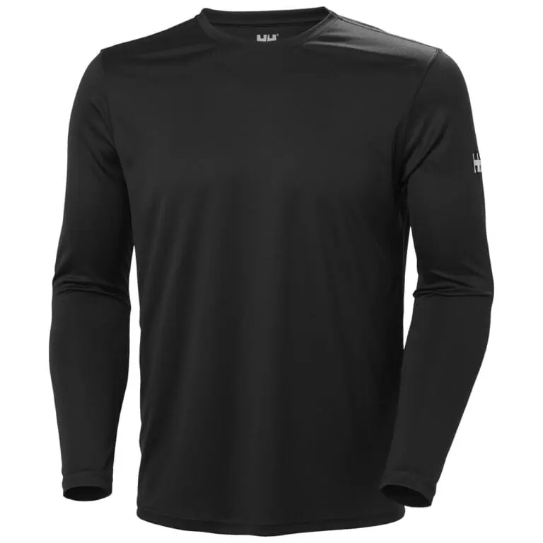 Helly Hansen Men's HH Tech Crew Long Sleeve T-Shirt 2.0 - Ebony