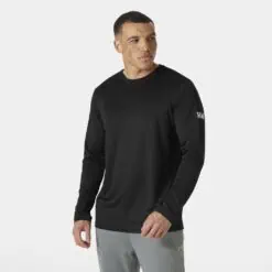 Helly Hansen Men's HH Tech Crew Long Sleeve T-Shirt 2.0 - Ebony