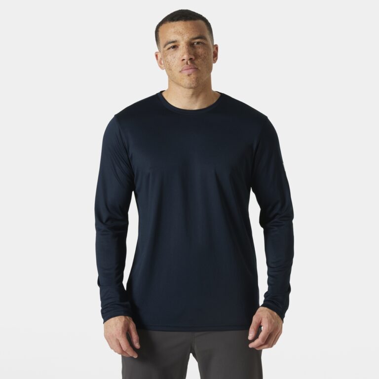 Helly Hansen Men's HH Tech Crew Long Sleeve T-Shirt 2.0 - Navy