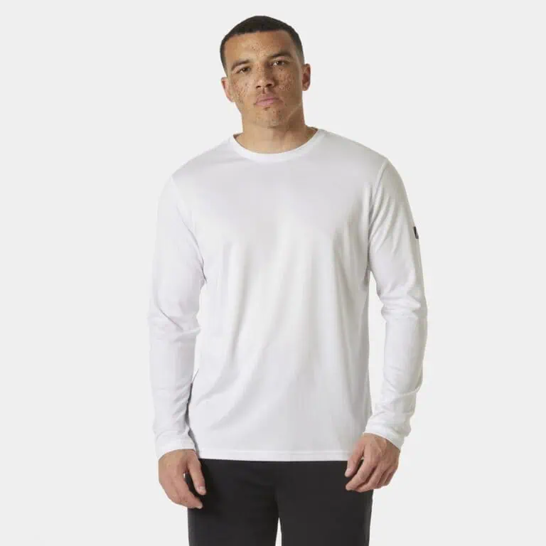 Helly Hansen Men's HH Tech Crew Long Sleeve T-Shirt 2.0 - White