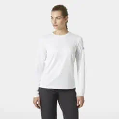 Helly Hansen Women's HH Tech Crew Long Sleeve T-Shirt 2.0 - White