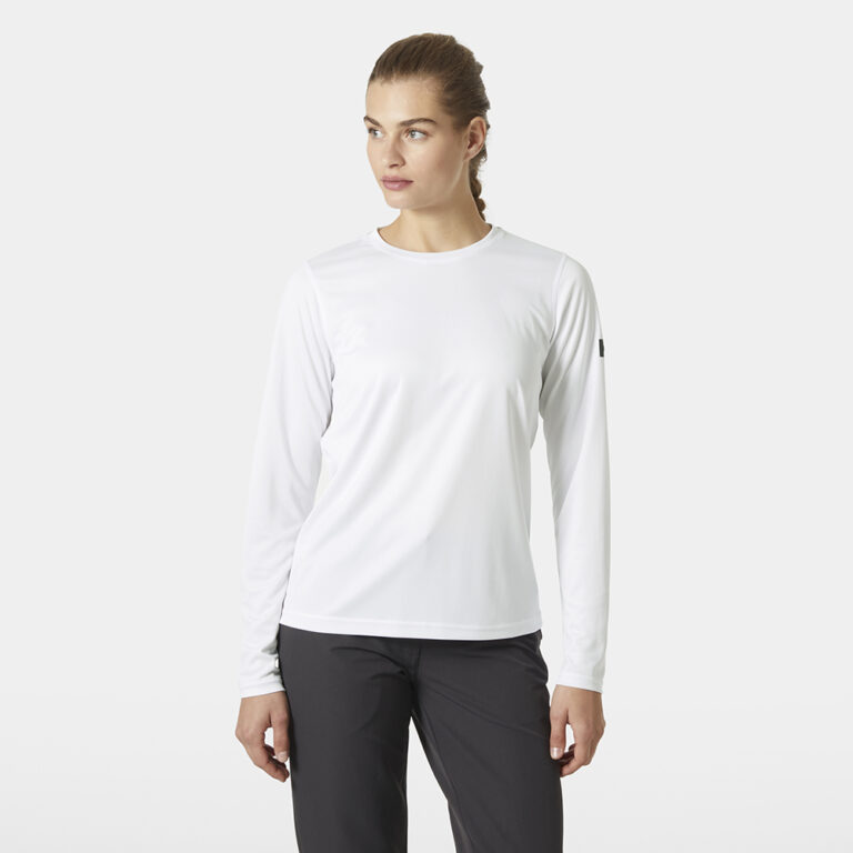 Helly Hansen Women's HH Tech Crew Long Sleeve T-Shirt 2.0 - White