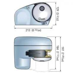 Quick Genius GP2 1500D Windlass 12v 500w 8mm Gypsy without Drum - Image