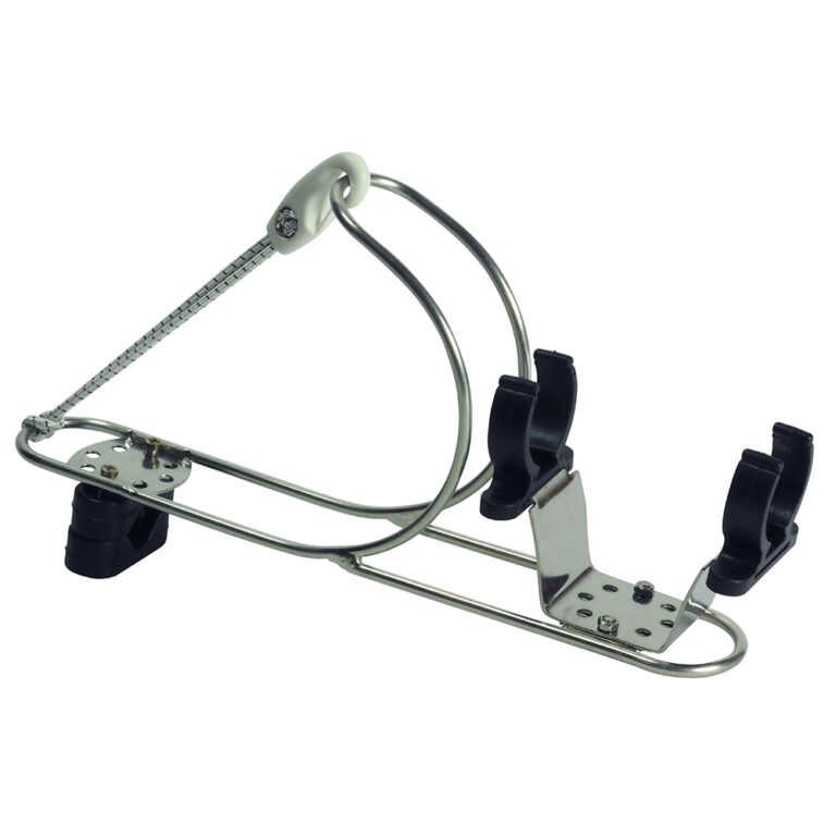 Aquamarine Lifebuoy Horseshoe Holder With Light Bracket - Image