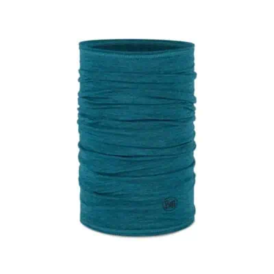 Buff Merino Lightweight Neckwear Solid Teal - Image