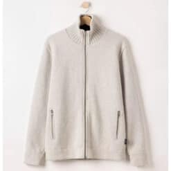 Holebrook Mans Zip WP Windproof Sweater - Light Grey Mel (923)