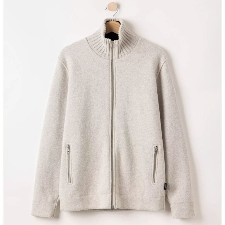 Holebrook Mans Zip WP Windproof Sweater - Light Grey Mel (923)