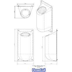 Hosecoil Side Mount Enclosure With 15 Foot Coil Hose and Nozzle - Image