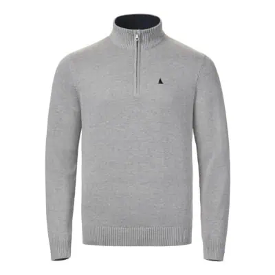 Musto Original 1/4 Zip Neck Knit - Grey