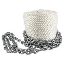 Aquamarine Anchor Rope And Chain - 10m x 8mm Chain and 50m x 14mm Rope - Image