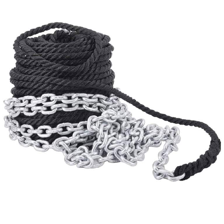 Aquamarine Anchor Rope And Chain - 6M x 7MM Chain 40M x 12MM Rope - Image