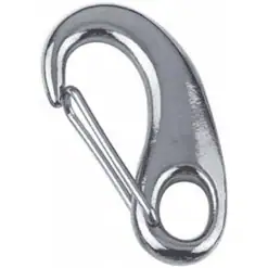 AquaMarine Snap Carabiner / Carbine Hook with Eye - Sprung Wire Close - Image